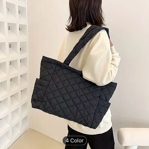 NEW Black Tote Bag | Large Padded Handbag